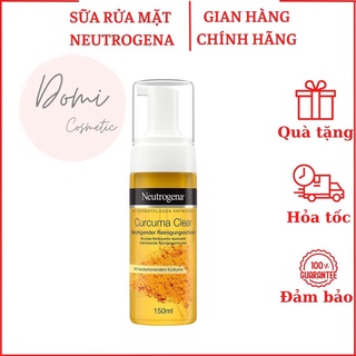 Sữa rửa mặt trắng da dạng bọt Neutrogena Curcuma Clear tinh chất nghệ nội địa Đức