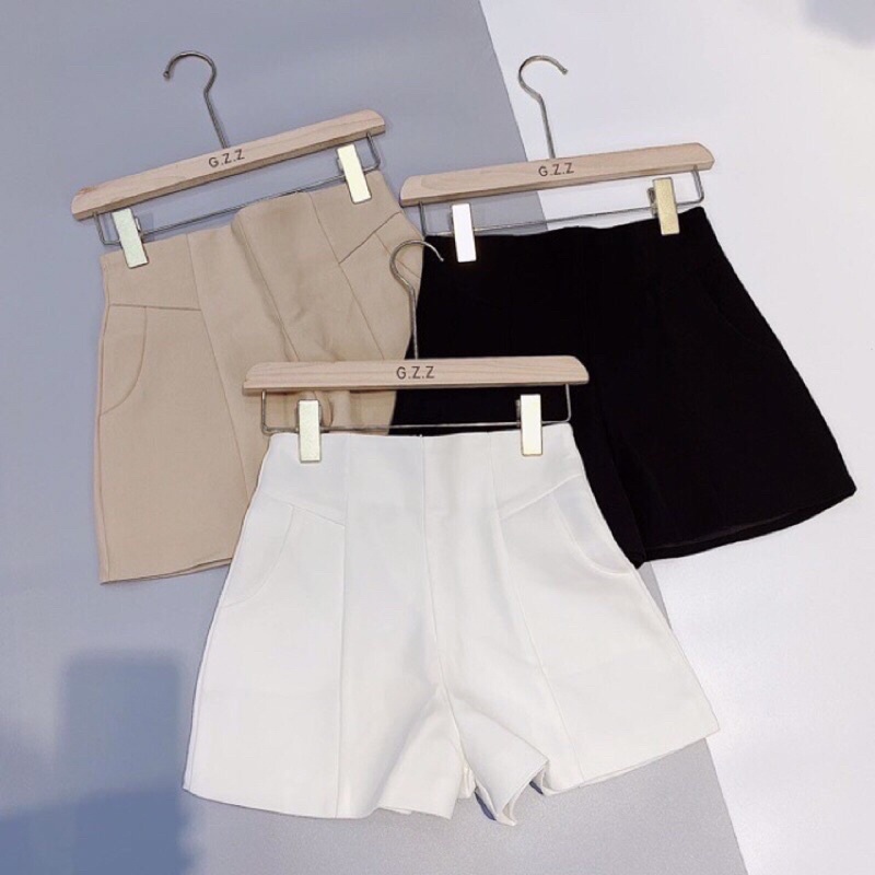 Quần đùi, quần short nữ cạp cao chân dài miên làm Linstore thiết kế | BigBuy360 - bigbuy360.vn