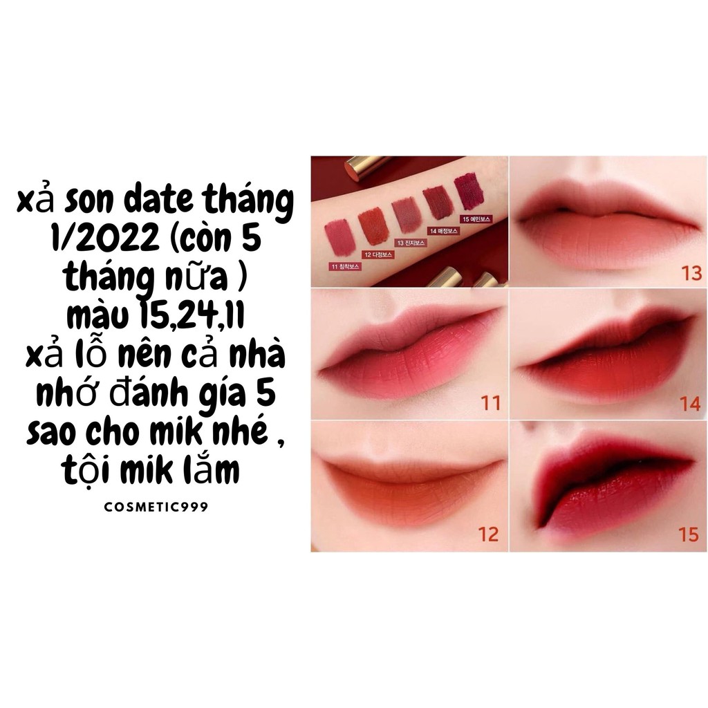 [Auth 100%] Son kem bbia last velvet lip tint - Cosmetic999