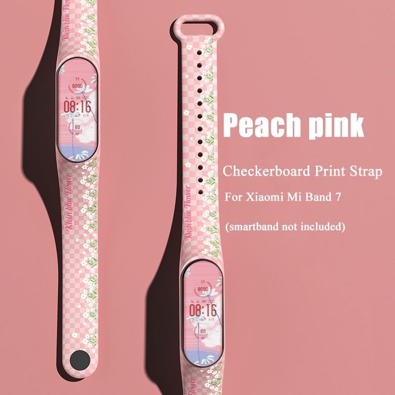Dây Đeo Cao Su Xiaomi Miband 7 / Mi band 7 hoạ tiết Chất Lượng cao