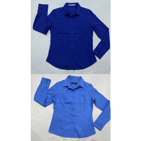 (A236) Áo sơ mi tay dài màu xanh Nino.maxx (Size L, XL) - Thanh lý vnxk