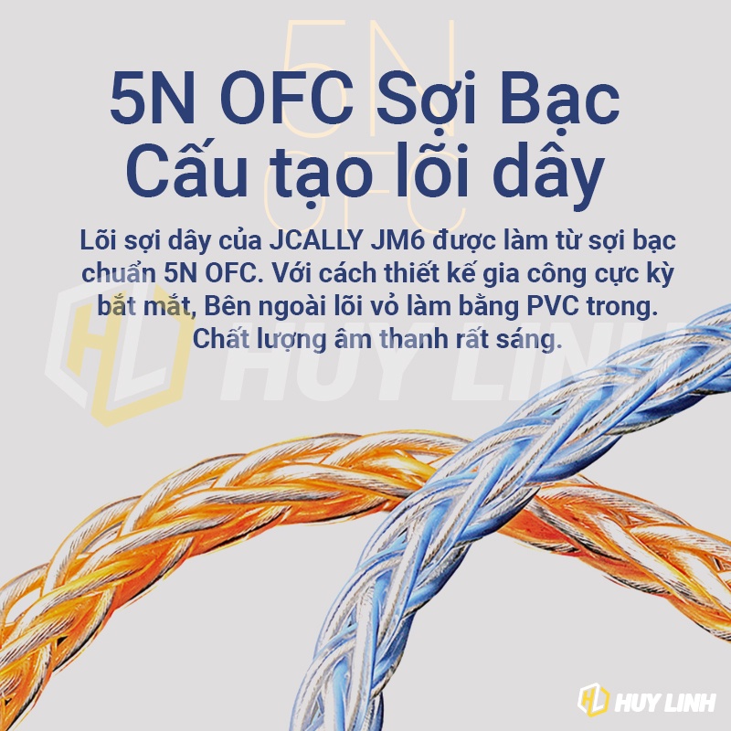 Cáp chuyển đổi âm thanh Jcally JM6 Type-C sang 3.5mm Cx31993 Hifi DAC 3.5mm