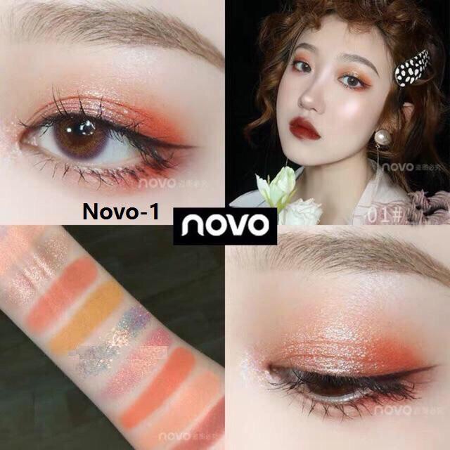 Bảng Mắt Novo Dẹp 9 Ô Soft Eye Shadow Smooth Texture