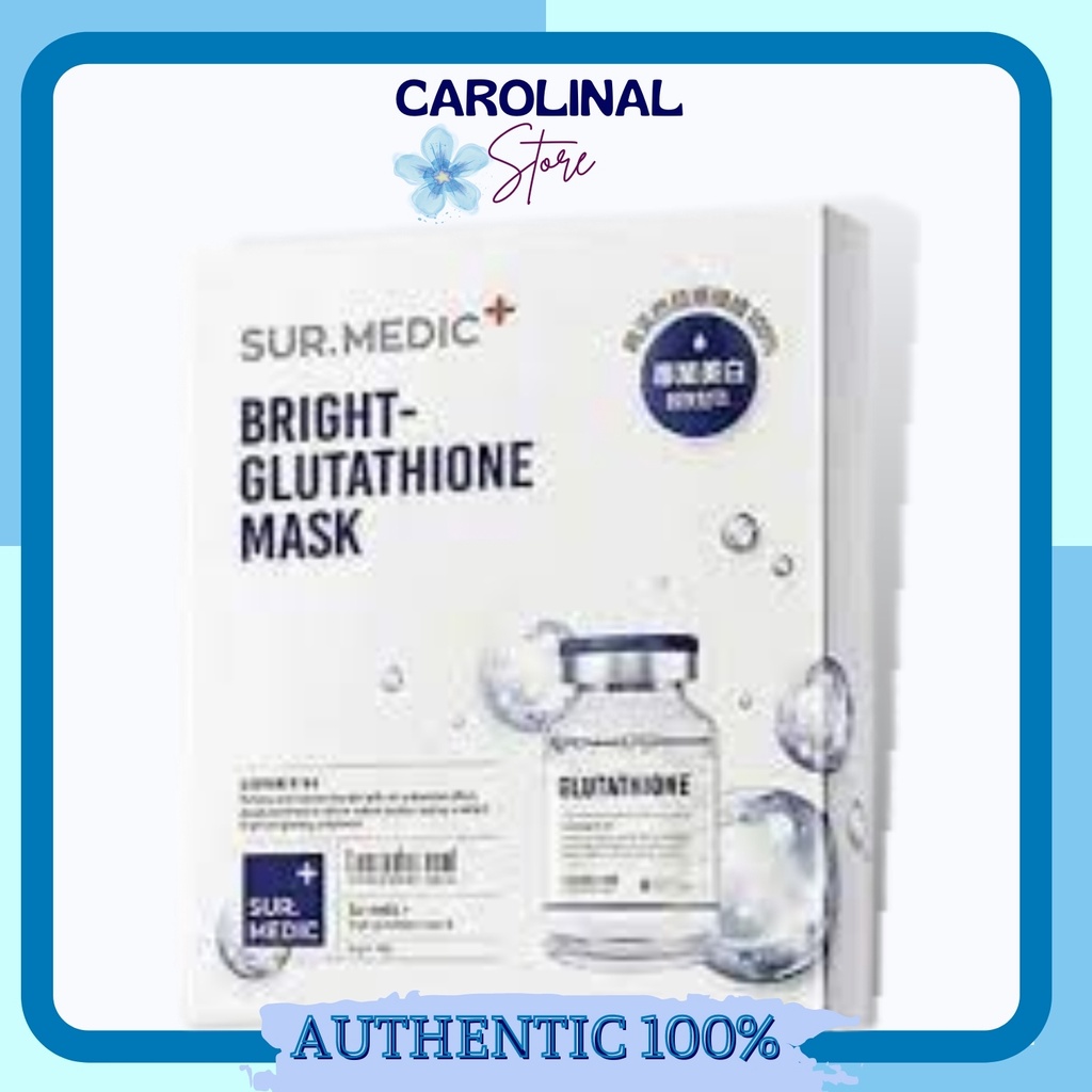 Mặt nạ giấy Sur Medic Bright Glutathione Mask / Mặt nạ glutathione dưỡng ẩm ,trắng da Sur Medic