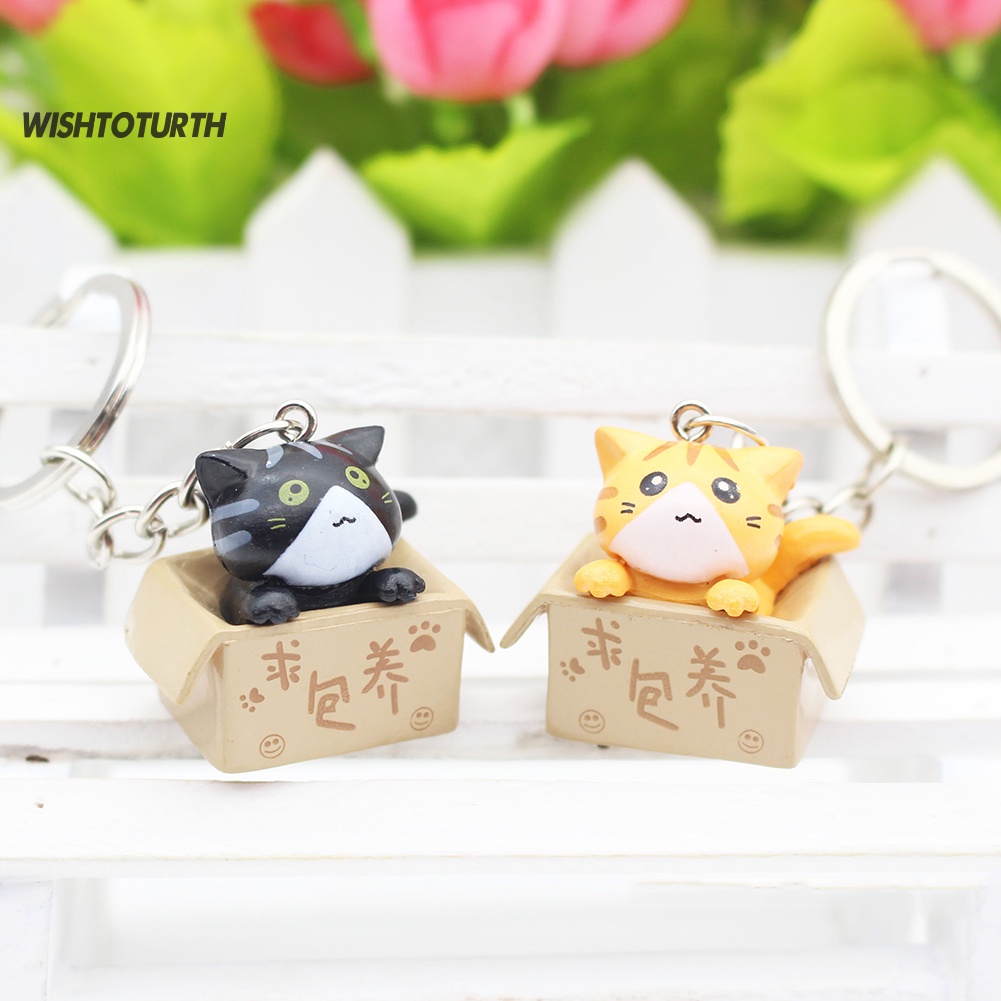 Móc Khóa Hình Mèo Hoạt Hình Đáng Yêu