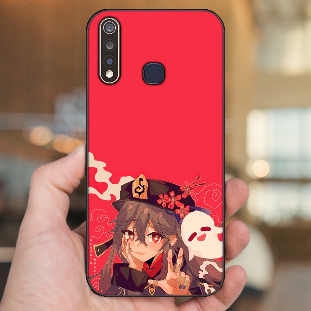 Ốp lưng Vivo Y19 viền đen in hình Hutao Genshin Impact