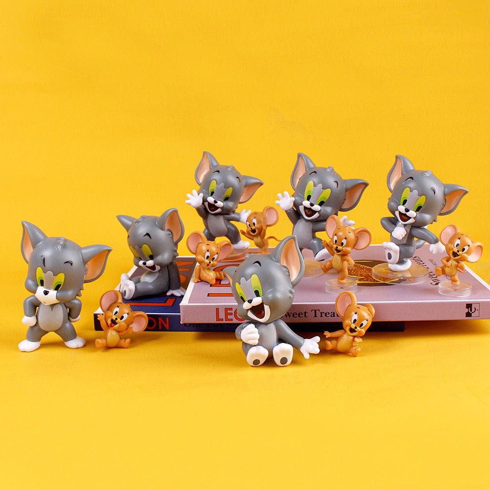 Mô Hình Hoạt Hình Tom và Jerry Mèo Bắt Chuột 6 Mẫu Cực CUTE Cực Sắc Nét Trang Trí Trưng Bày Sưu Tầm