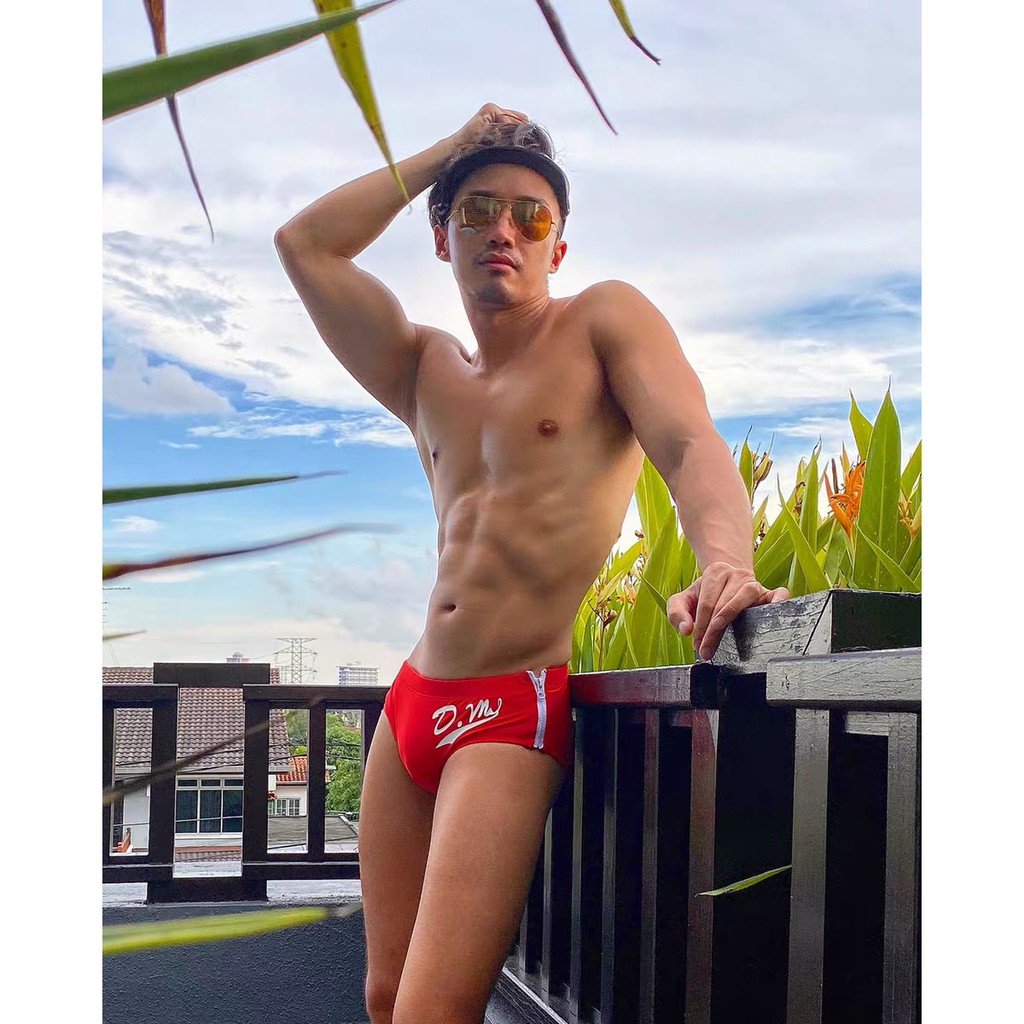 🔺Dm087 🔹Quần bơi lưng thấp phối khóa kéo thời trang quyến rũ cho nam | BigBuy360 - bigbuy360.vn