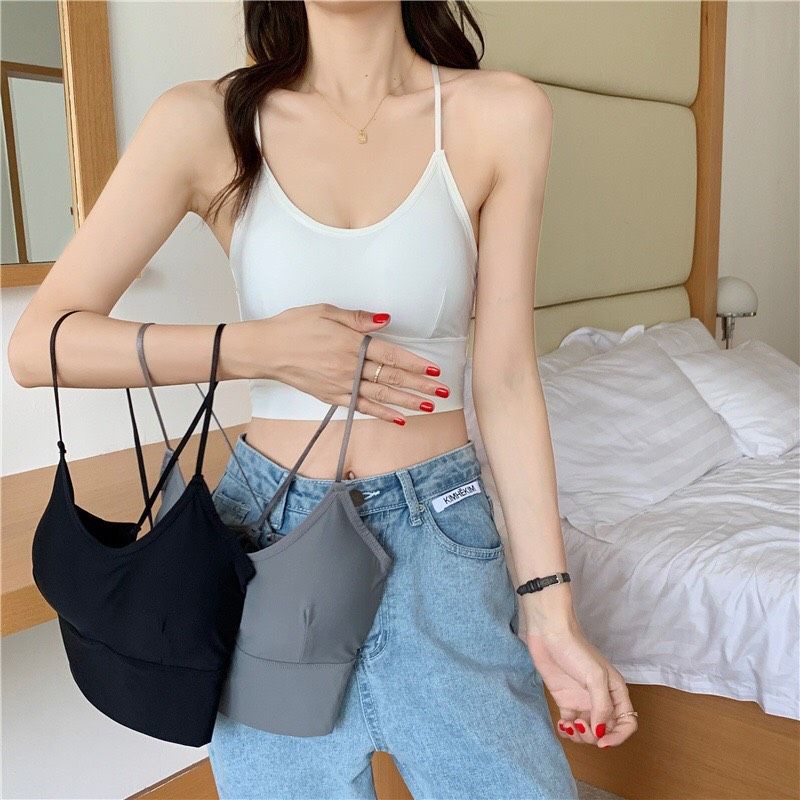Áo bra tập gym ,yoga ,đan dây siêu dễ thương nữ