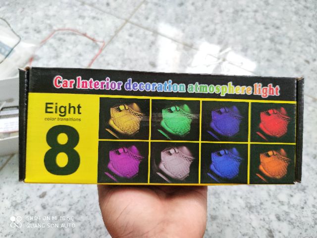 Đèn led gầm ghế nháy theo nhạc , có remote điều khiển