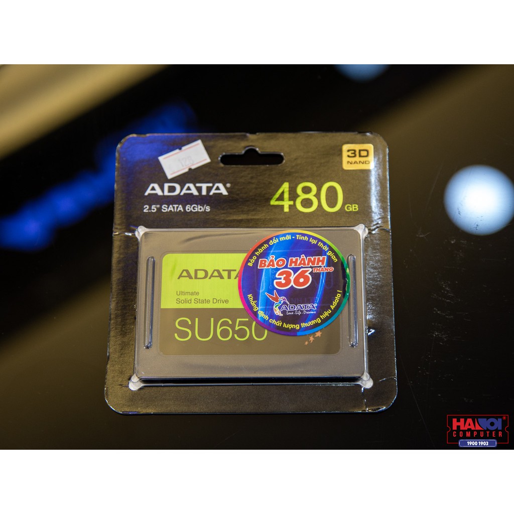 Ổ cứng SSD Adata SU650 480GB Sata 2.5&quot; Hàng chính hãng