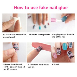 Bộ 24 Móng Tay Giả Ngắn Dễ Thương
