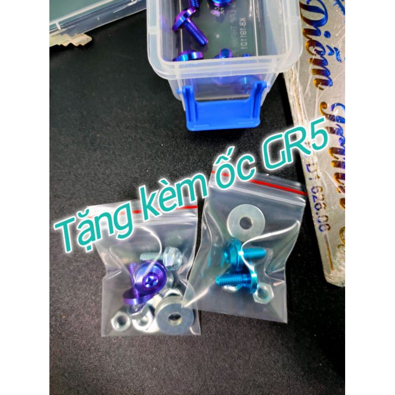 Bảng tên titan theo yêu cầu - Tặng kèm ốc gr5 và tem stick