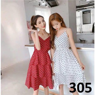 ĐẦM THUN CHẤM BI 3 TẦNG TRẺ TRUNG-305