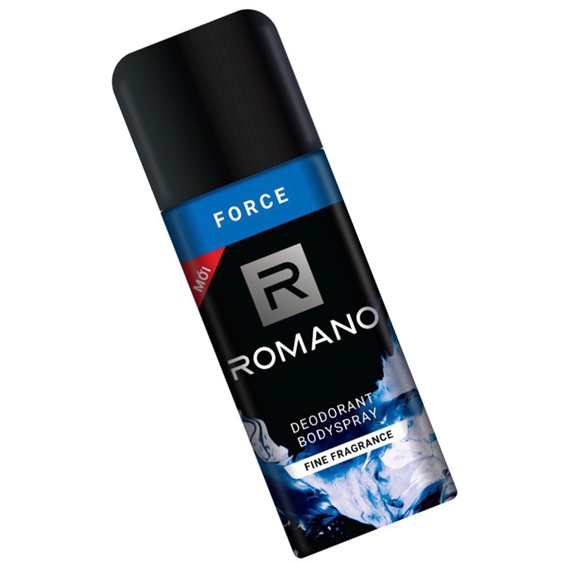 Romano Force: Combo xịt khử mùi toàn thân cho Nam 150ml+Nước hoa bỏ túi 18ml