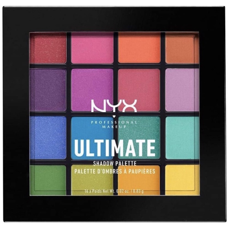 Phấn mắt NYX PROFESSIONAL MAKEUP Ultimate Shadow Palette, Eyeshadow Palette 16 màu USA