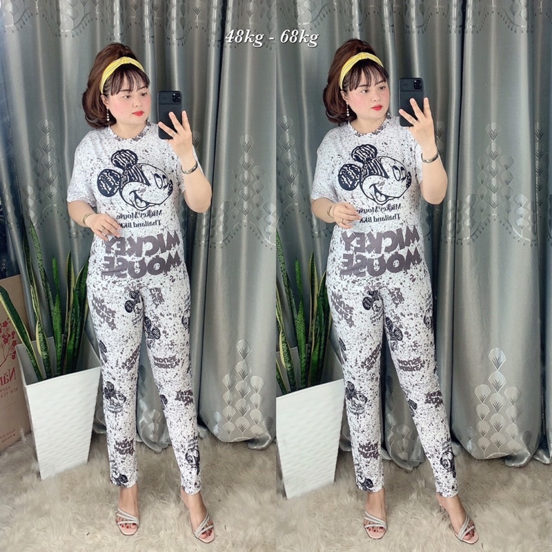 Set bộ thun lạnh cao cấp, Freesize từ 48kg-68kg