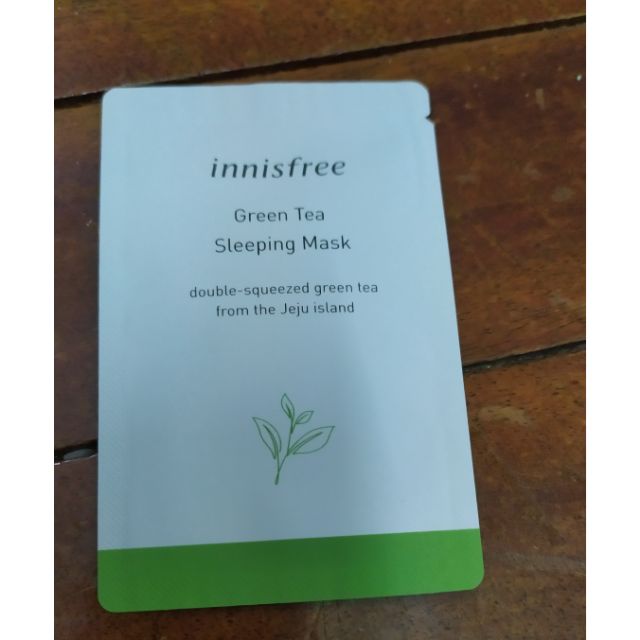 Sample mặt nạ ngủ trà xanh Green Tea Sleeping Pack 4ml
