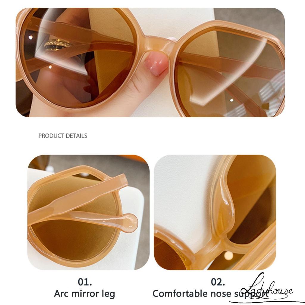 LDD-Women Men Sunglasses Large Frame Vintage Fashion Shades UV Protection Sun Glasses Trendy anti ultraviolet RETRO SUNGLASSES