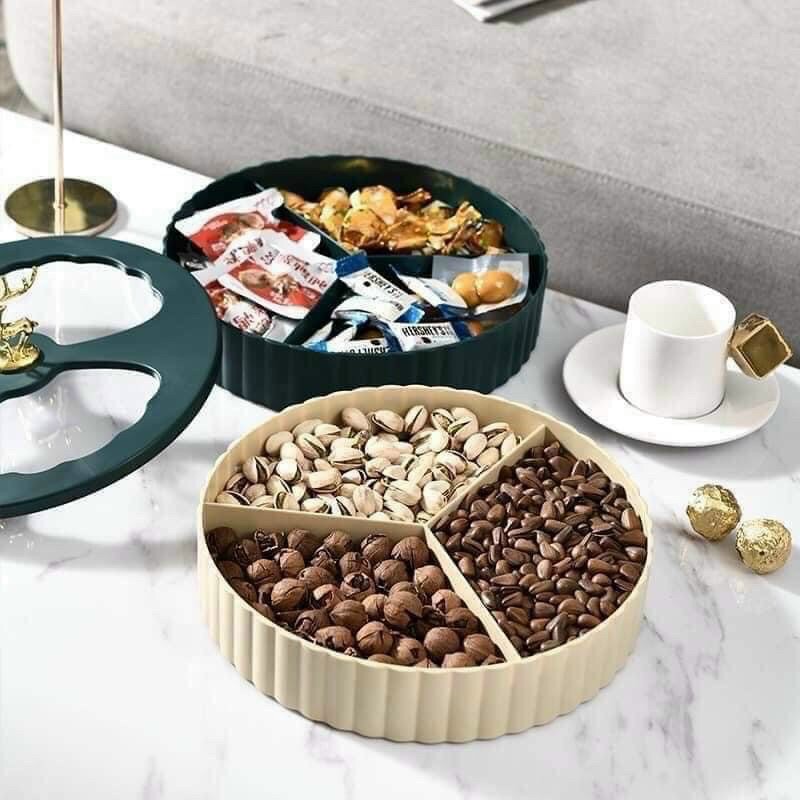 KHAY MỨT TẾT, HỘP MỨT TẾT 2 TẦNG HÌNH HƯƠU
