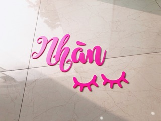 mica sơn hồng dán nổi ( nhận đặt theo yêu cầu )