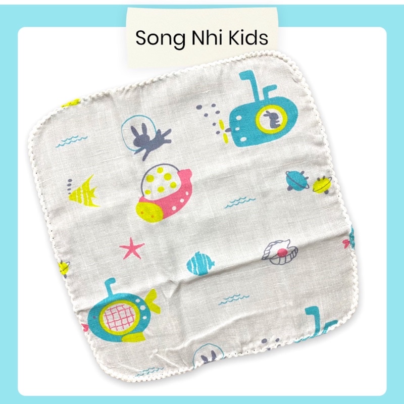 SET 10 KHĂN XÔ SỮA 2 LỚP XUẤT NHẬT CHO BÉ TRAI & BÉ GÁI