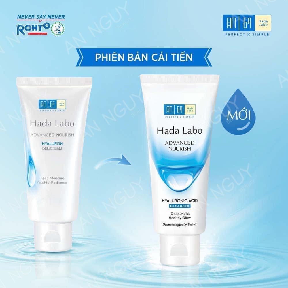 Kem rửa mặt dưỡng ẩm Hada Labo Advances Nourish Hyaluron 80gr