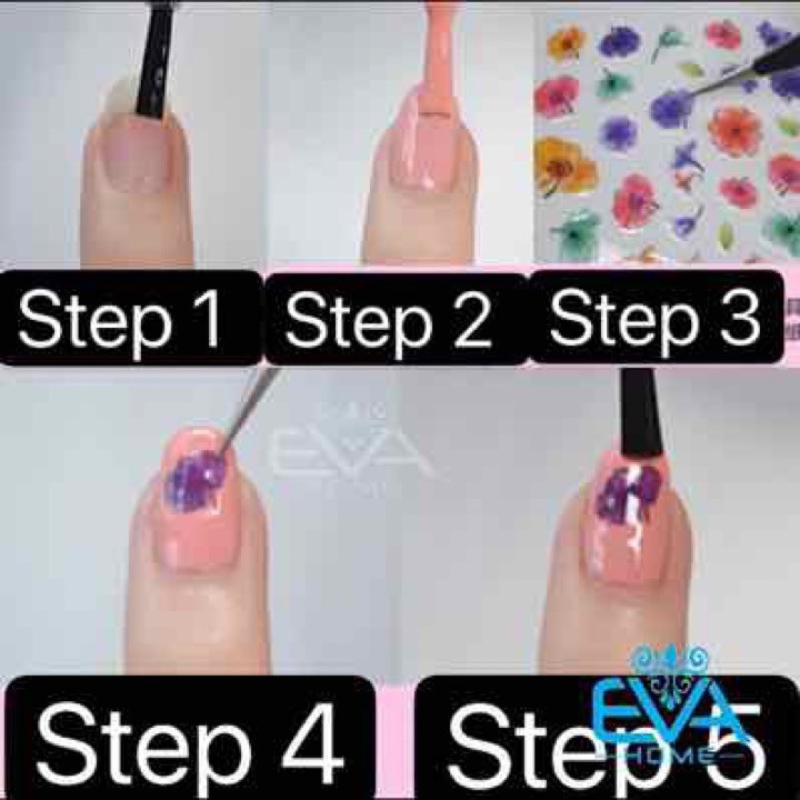 Miếng Dán Móng Tay 3D Nail Sticker Tráng Trí Hoạ Tiết Cây Xương Rồng WG061