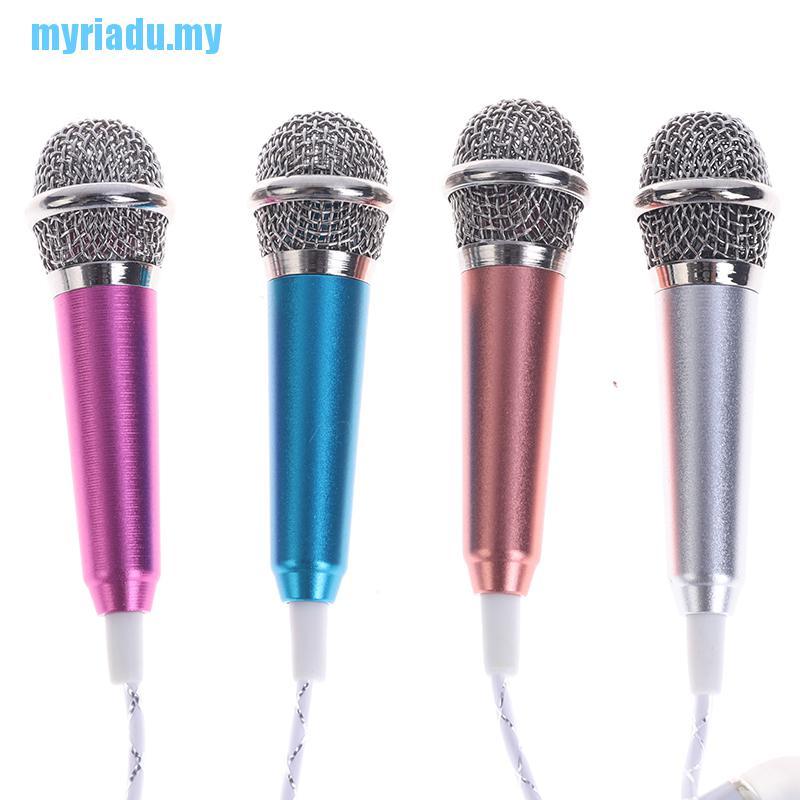 Micro Hát Karaoke Mini 3.5mm Kèm Tai Nghe Và Giá Đỡ