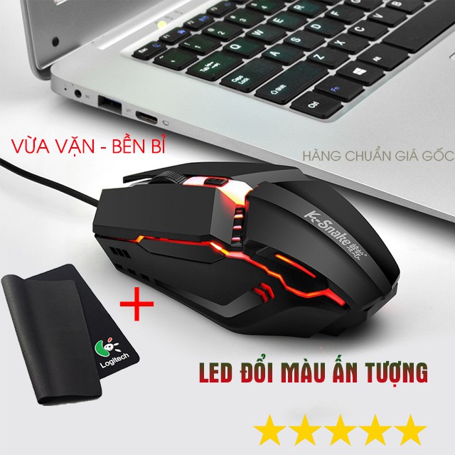Chuột Máy Tính Laptop Cực Ngầu M11 Có LED Nhiều Màu Phong Cách Hiện Đại