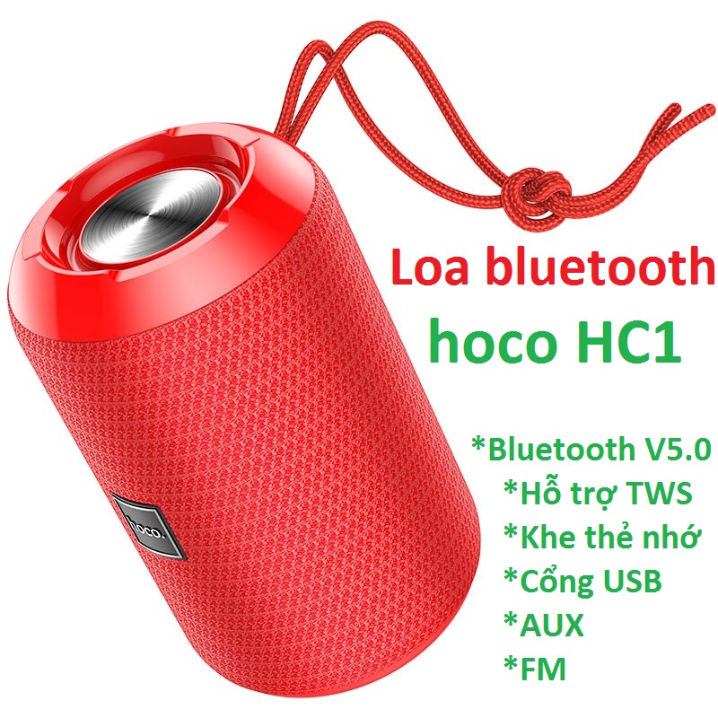 loa Hoco HC1 kết nối Bluetooth, thẻ nhớ, usb, AUx