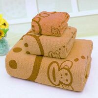 KHĂN BÔNG KIBA  SIÊU thấm.  sét bộ 3 khăn