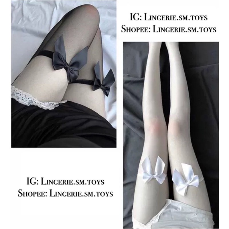 Tất Chân Lụa/Lưới Gắn Nơ  Dễ Thương / Sexy