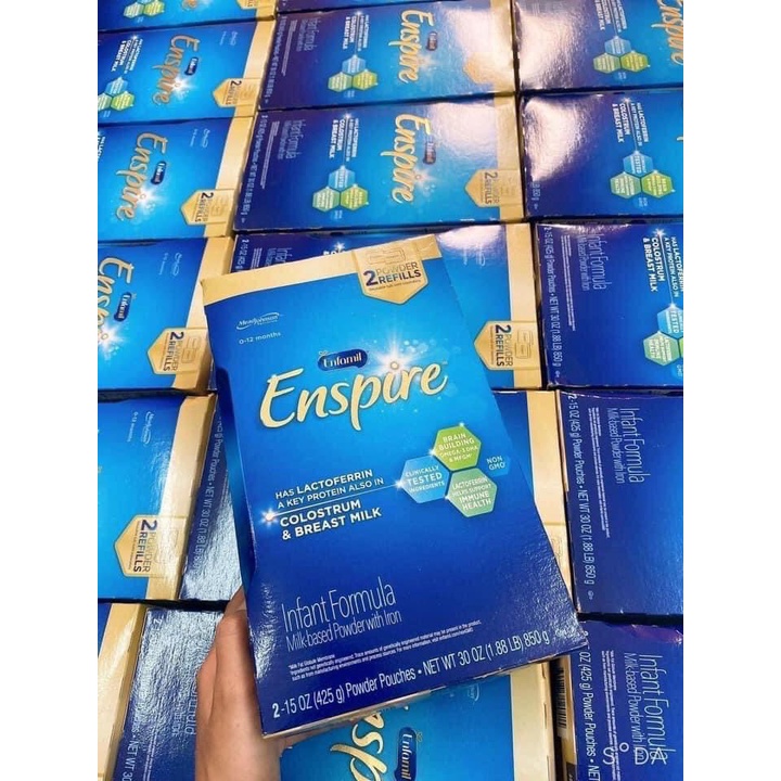 Sữa enfamil enspire 0-12m hộp giấy mẫu mới 850gram