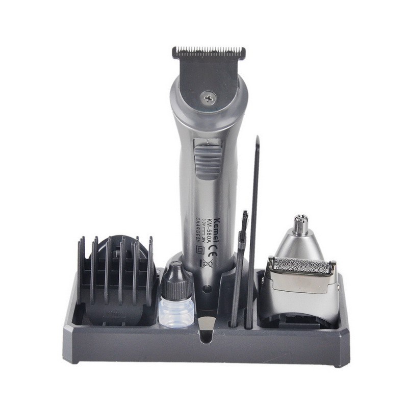 NEW Kemei KM-580A Household 7-in-1 Multi-function Hair Clipper Low Noise Strong Power Hair Shaver Noise Hair Trimmer