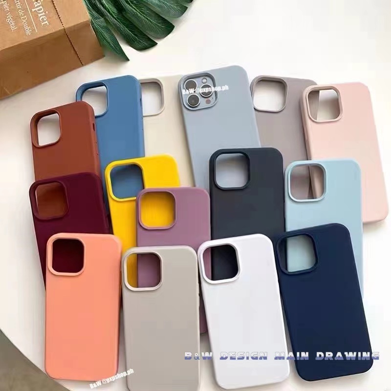 Ốp Điện Thoại Silicon Mềm Màu Kẹo Chống Sốc Chống Rơi Thời Trang Cho IPhone 13 13ProMax 12 11 Pro MAX IX XS MAX 7 8 Plus