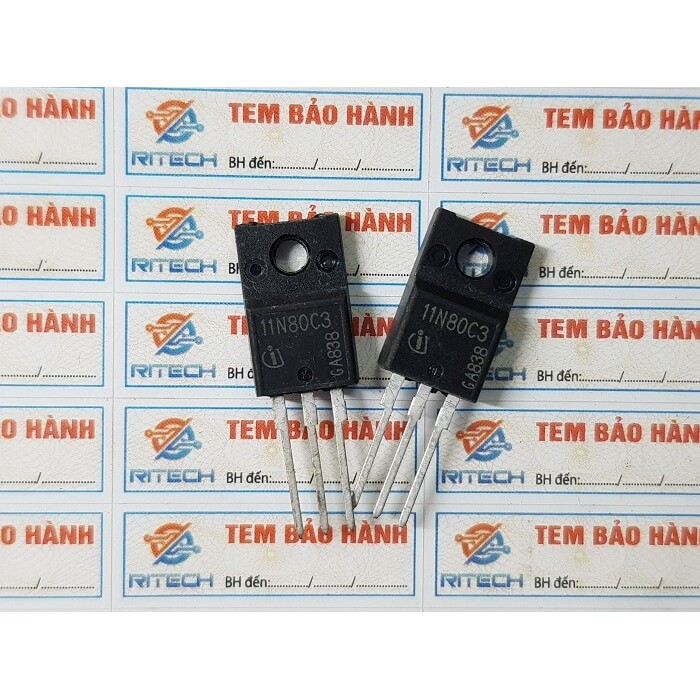 Combo 2 con 11N80C3, SPA11N80C3 Mosfet Kênh N 11A 800V TO-220