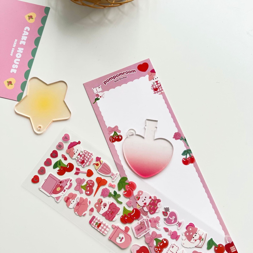 Chuông Gió Bằng Acrylic Trong Suốt Màu Gradient Độc Đáo DIY Dùng Trang Trí Móc Khóa / Thẻ Cuckoo