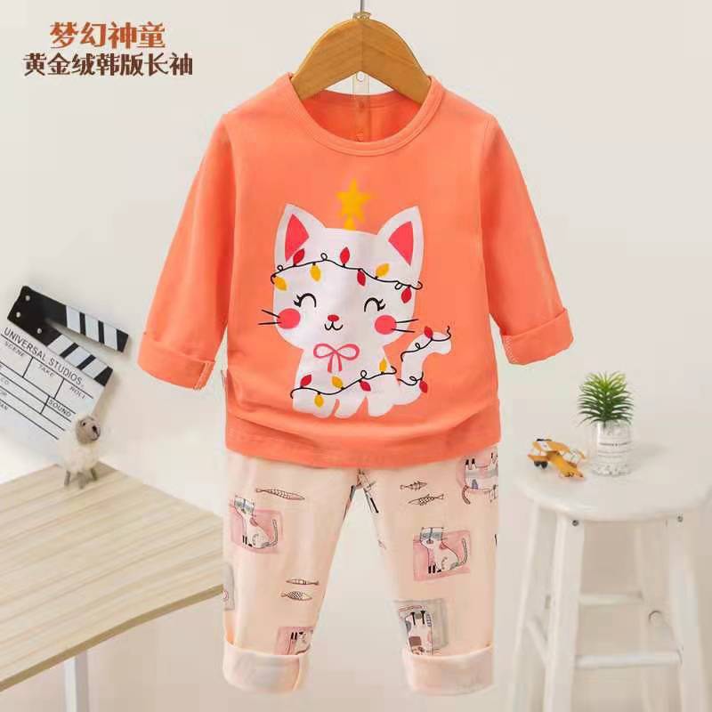 ✔️8-15kg✔️ Bộ cotton dài tay Quảng Châu cho bé chất thu đông cực xinh CHỌN MẪU