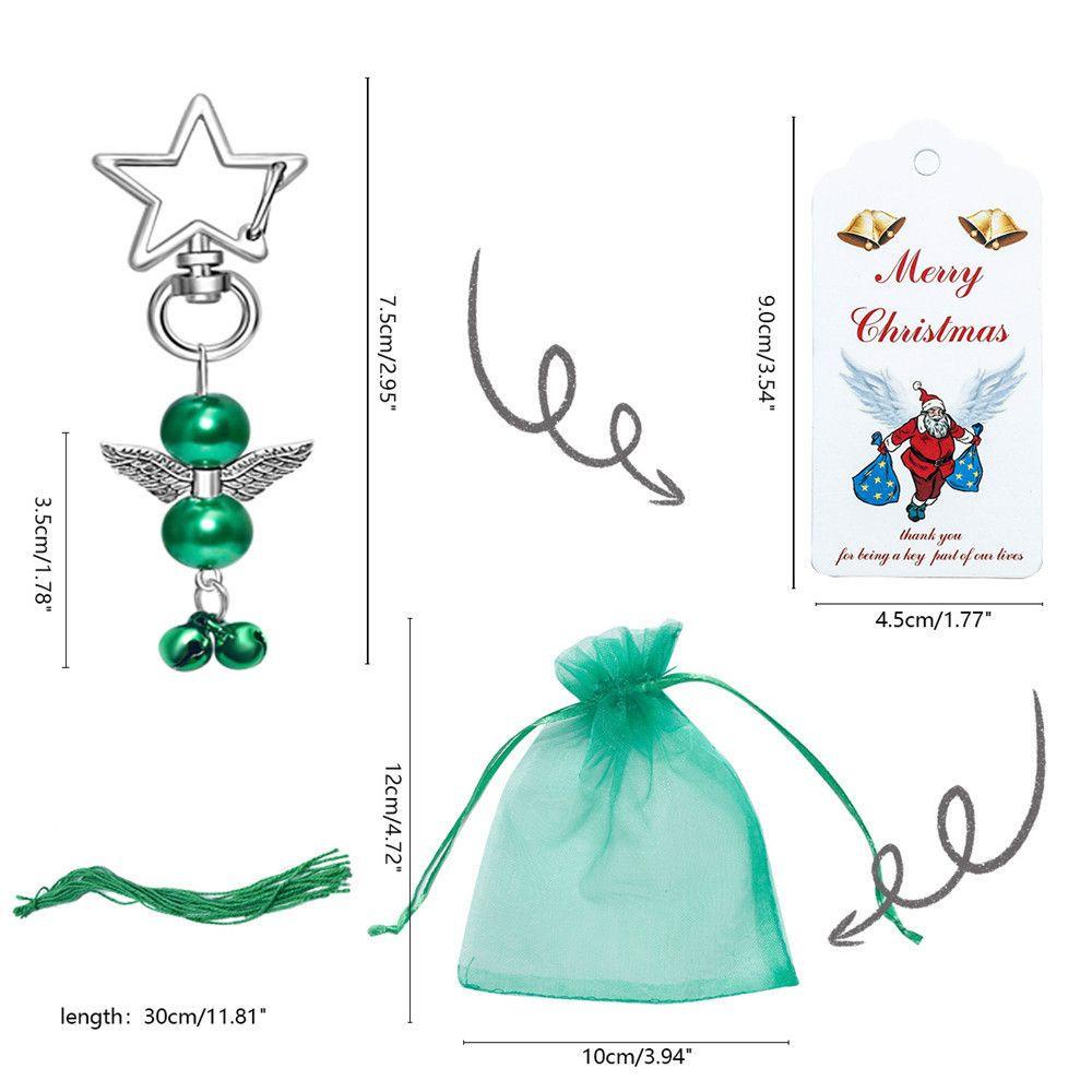 Túi Đựng Kẹo Kèm Móc Khóa Hình Thiên Thần / Ngôi Sao / Ông Già Noel Độc Đáo