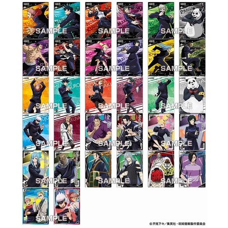 Jujutsu Kaisen Clear BOX Card ver1 ver2 card nhân phẩm card trong Gojo Satoru Itadori Megumi Nanami