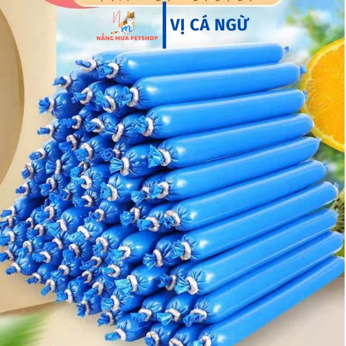 Xúc xích cho chó, mèo, hamter thức ăn cho chó mèo dinh dưỡng 15gr_ Mua 10 tặng 1