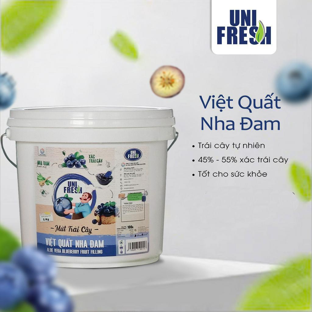 Mứt Trái Cây Vị Việt Quất Nha Đam 5kg - Blueberry Fruit Filling