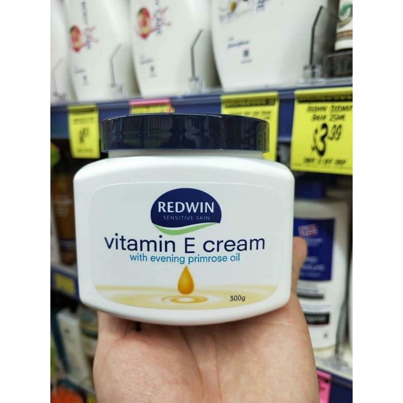 Kem dưỡng da Redwin Vitamin E Cream của Úc - hủ 300g