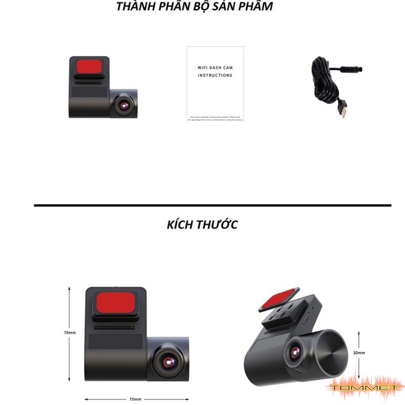 Cam hành trình V2 Wifi xem qua điện thoại cho màn android - camera hành trình ô tô cho màn android BH 12 tháng | BigBuy360 - bigbuy360.vn