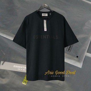 [Hàng Siêu Cấp] tee Essentials 3D silicon logo, áo thun FOG logo dập nổi, áo phông FOG, tee Fear of god SS2021 trắng,đen