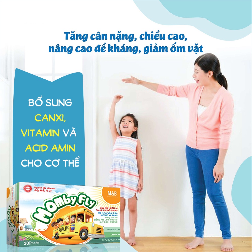 Siro ăn ngon tăng đề kháng Momby Fly dùng cho trẻ biếng ăn, tiêu hoá tốt