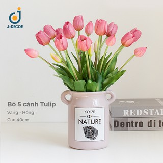 BÓ 5 CÀNH HOA TULIP CAO CẤP