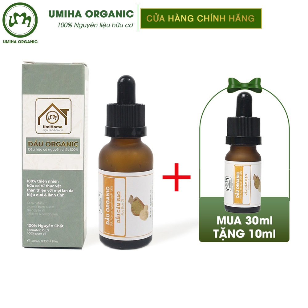 Dầu Cám Gạo Nguyên Chất Umiha 10ml | Virgin rice bran oil 100% Organic