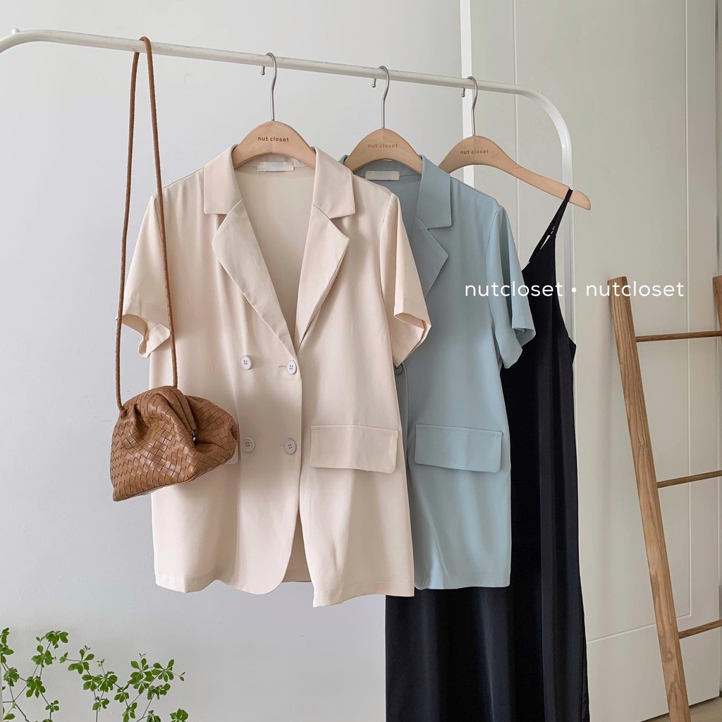 Áo blazer cộc tay 4 cúc _ A0168 | BigBuy360 - bigbuy360.vn